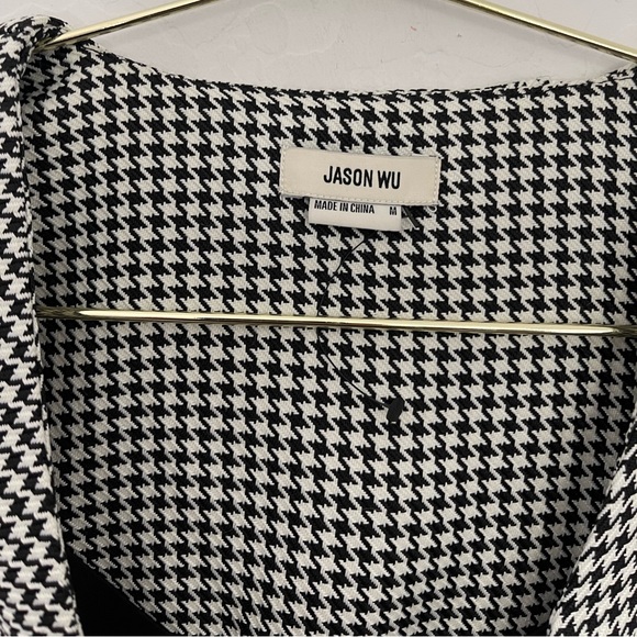 JASON WU Tweed Pattern Faux Wrap Blazer Dress Size Medium NWT - Picture 4 of 12